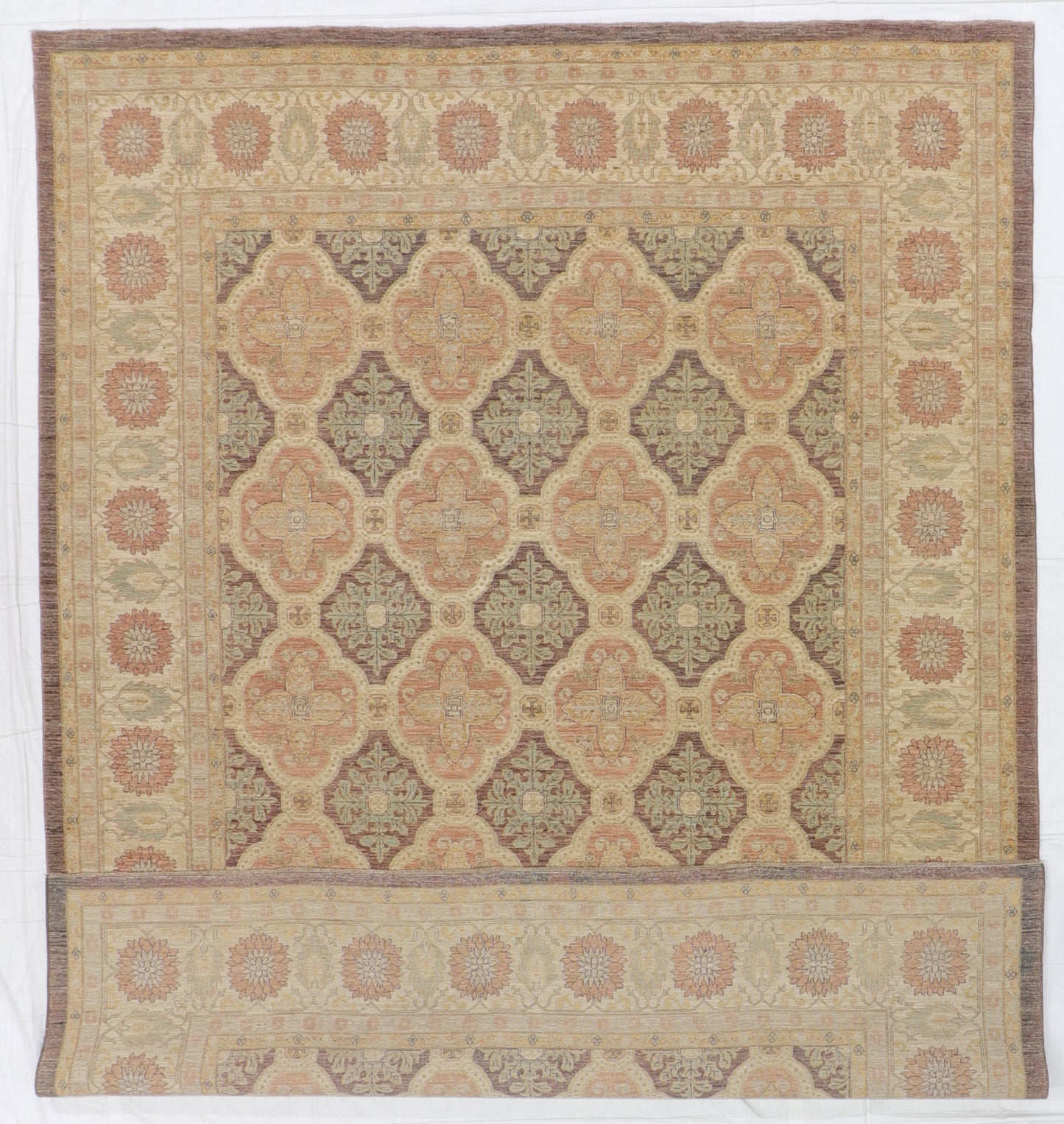 9x12 - Frahan Fine/Wool All Over Rectangle - Hand Knotted Rug