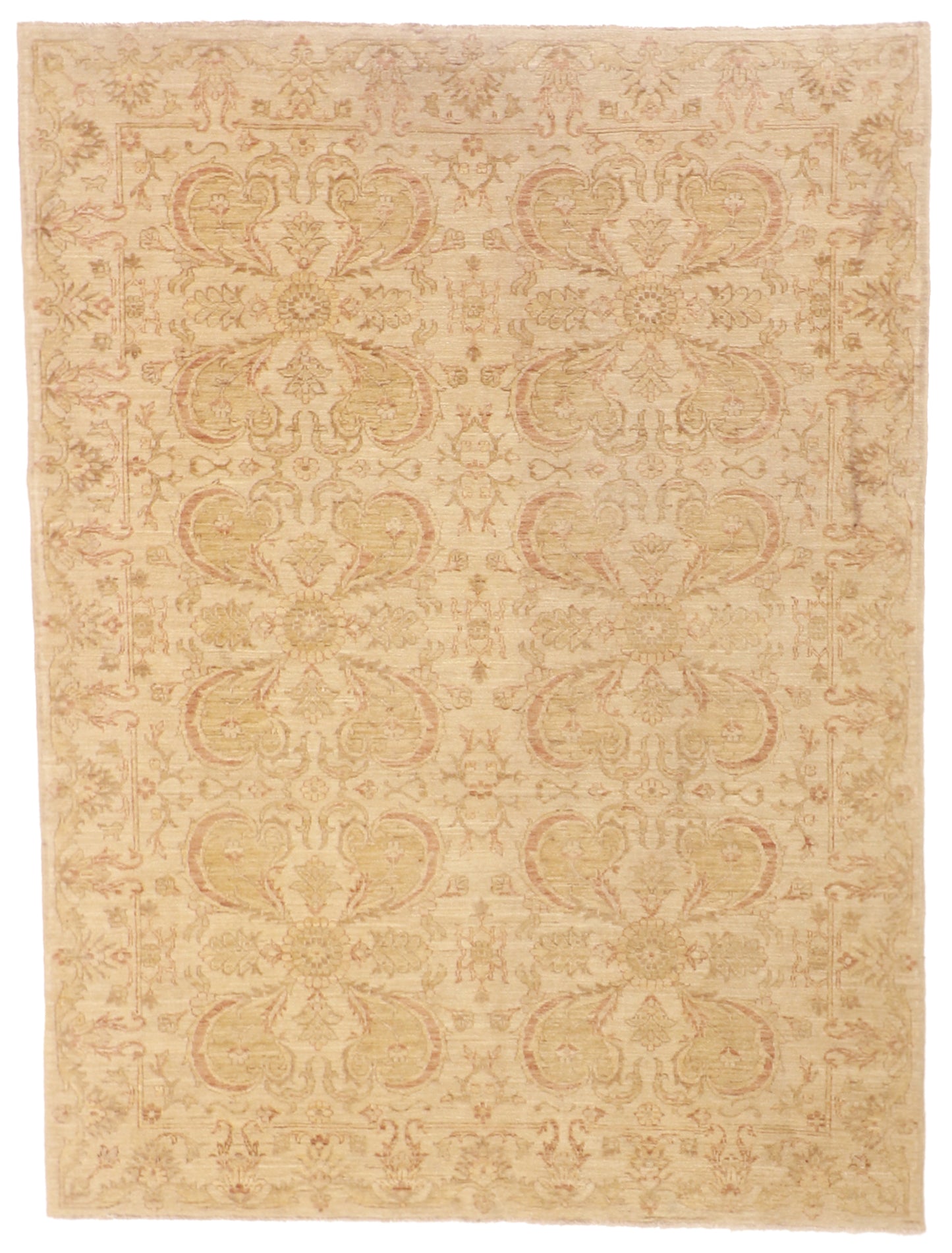 6x8 - Sarouk Wool All Over Rectangle - Hand Knotted Rug