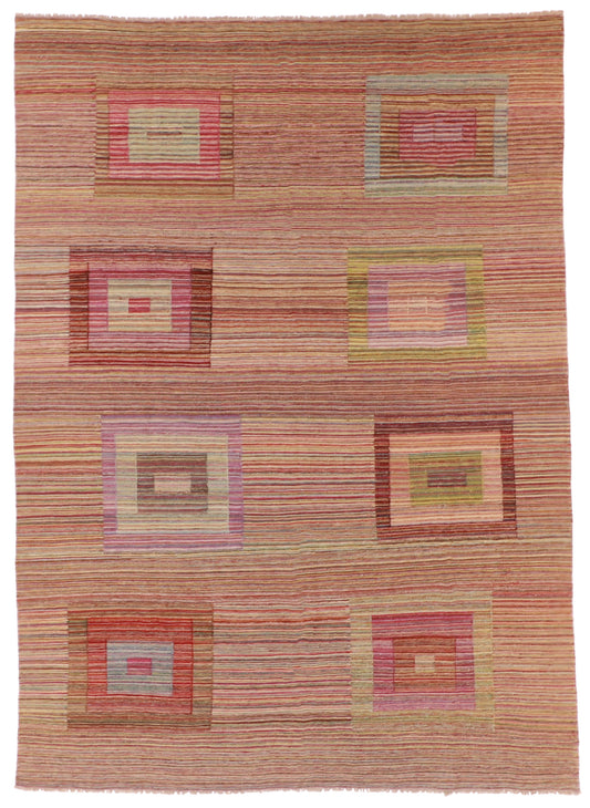 5x7 - Kilim Fine/Wool All Over Rectangle - Hand Knotted Rug