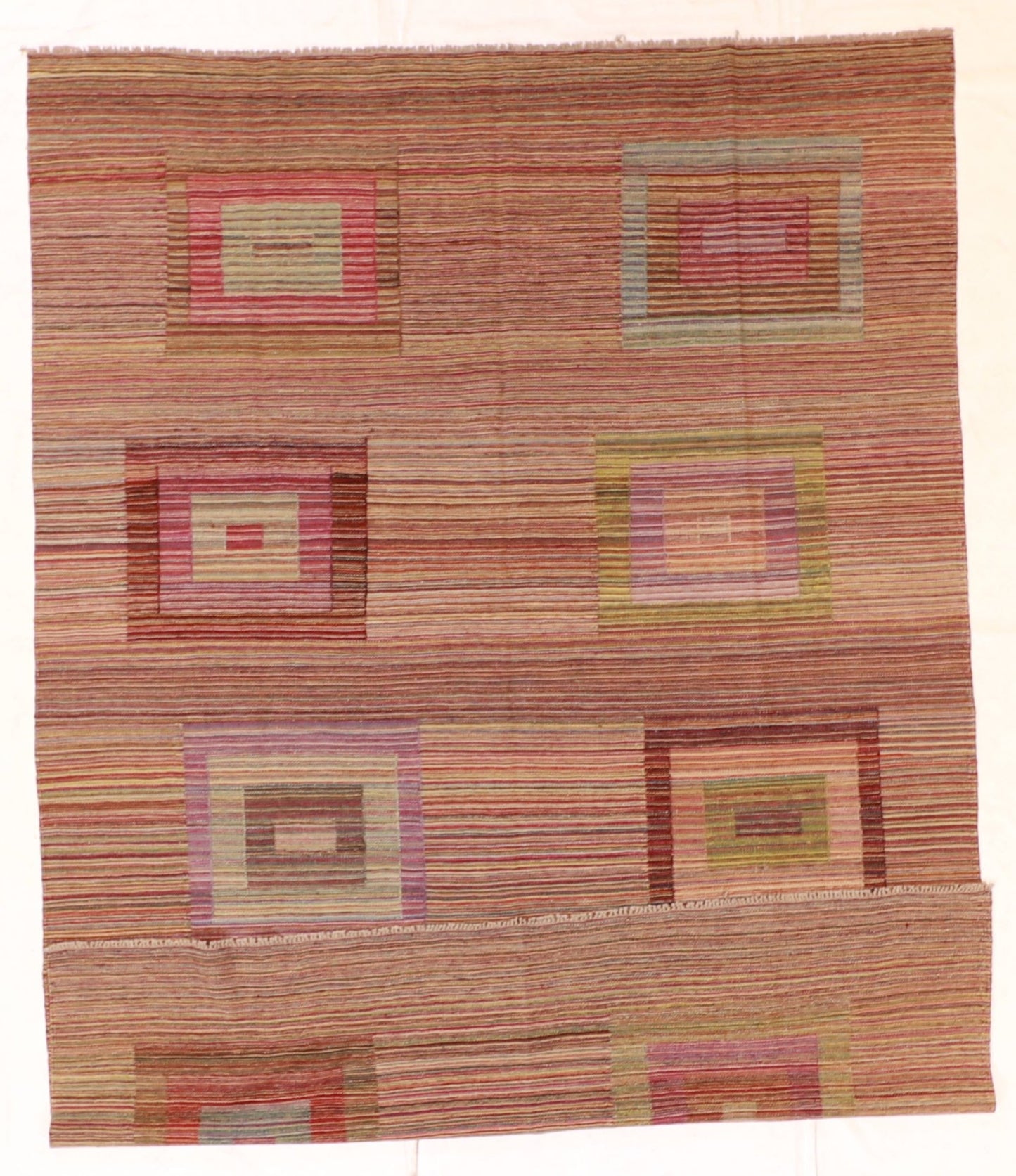 5x7 - Kilim Fine/Wool All Over Rectangle - Hand Knotted Rug