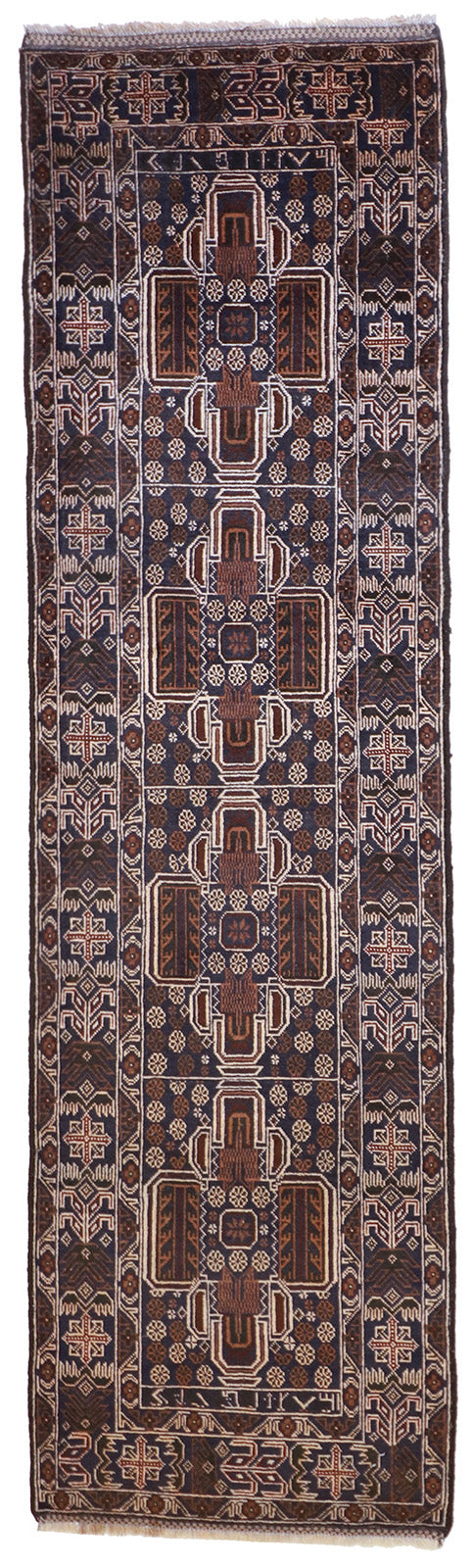 Runner - Baluch Fine/Wool All Over Rectangle - Hand Knotted Rug