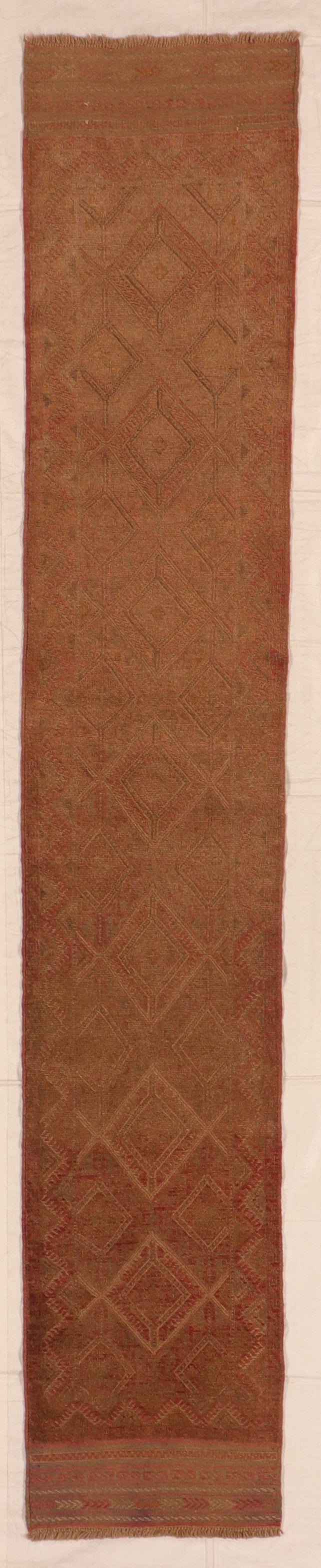 Runner - Baluch Fine Geometric Rectangle - Hand Knotted Rug