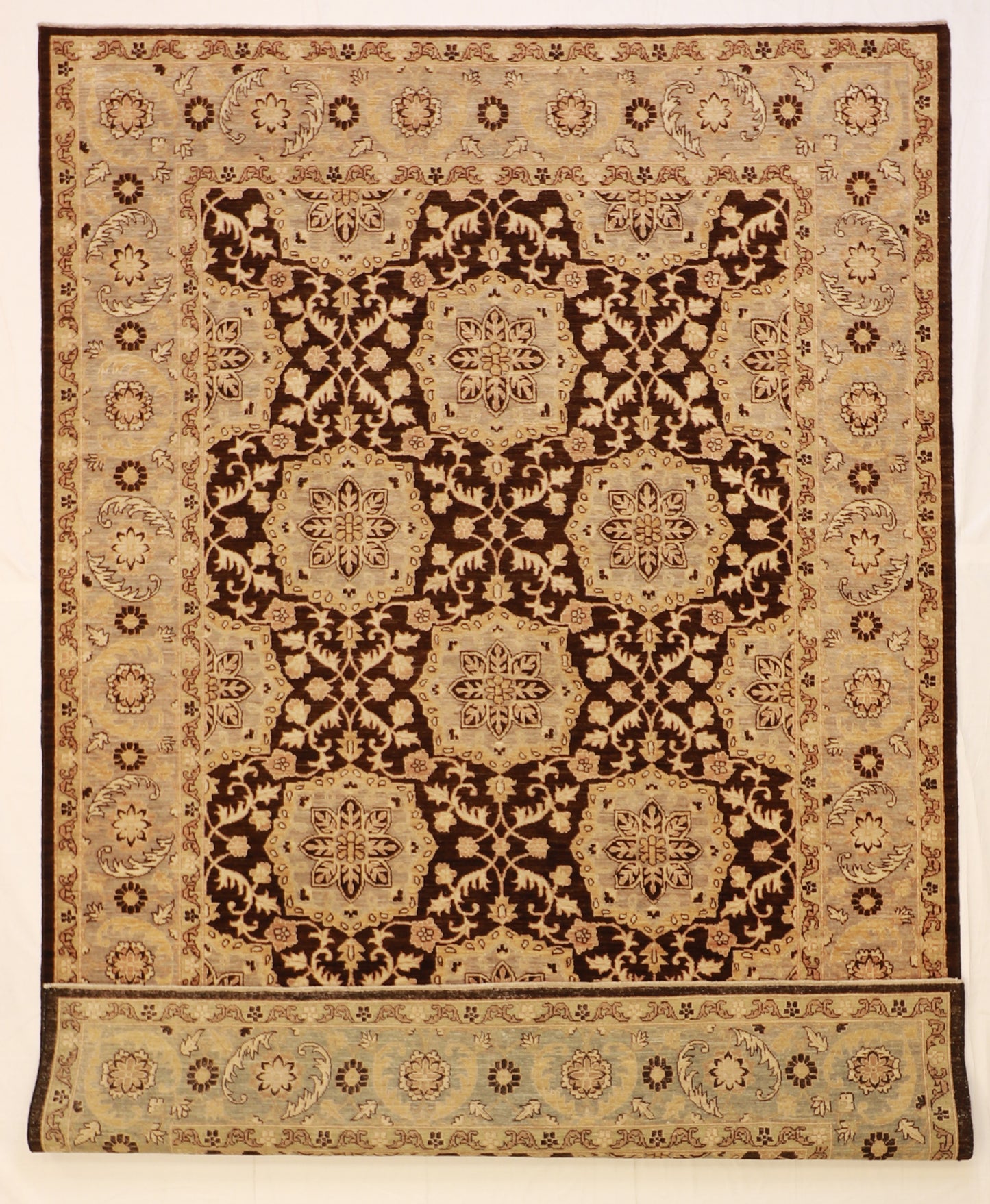 6x9 - Sarouk Fine/Wool All Over Rectangle - Hand Knotted Rug