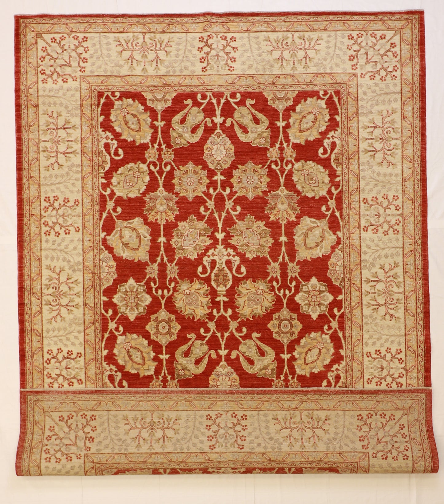 6x9 - Tabriz Wool All Over Rectangle - Hand Knotted Rug