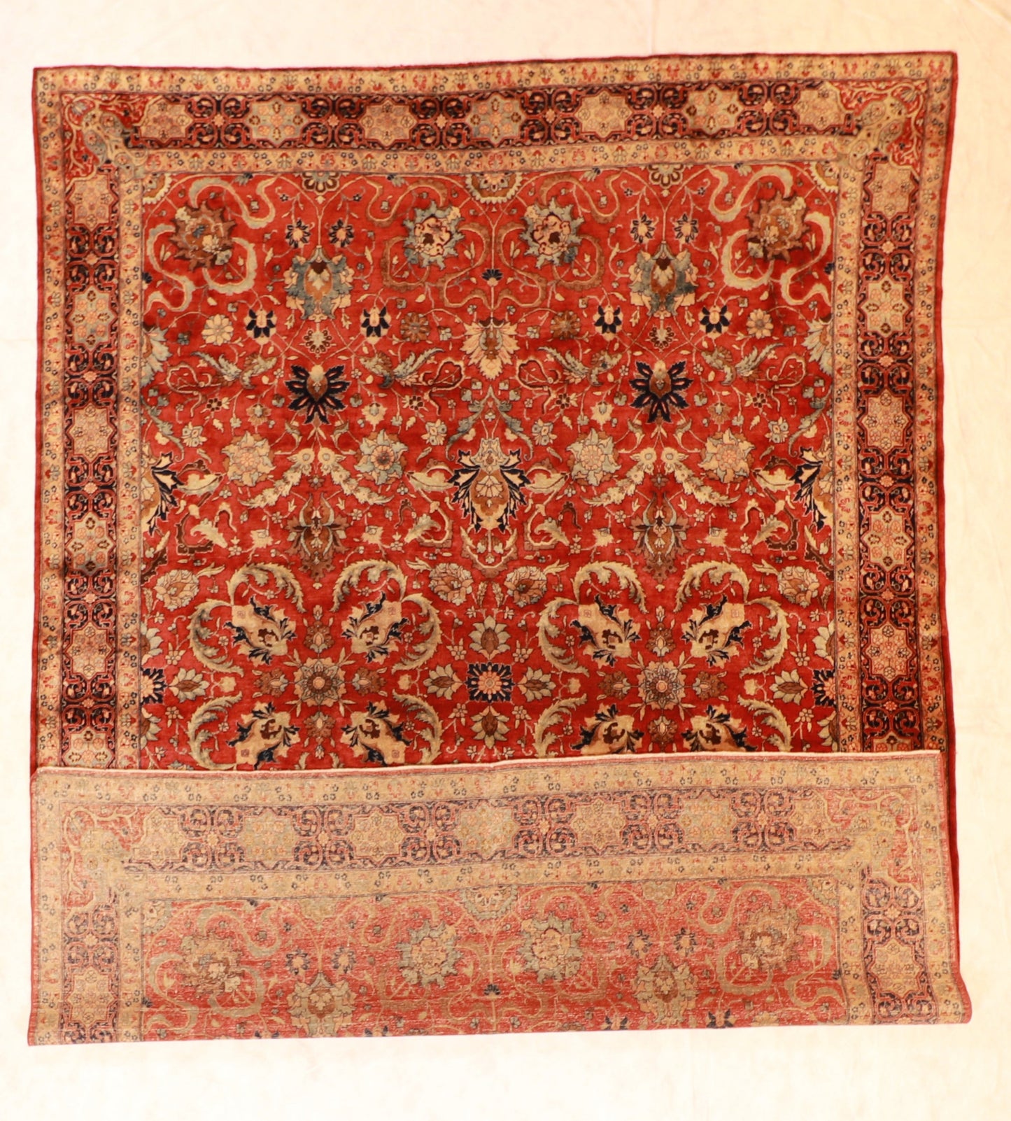 9x12 - Tabriz Fine All Over Rectangle - Hand Knotted Rug