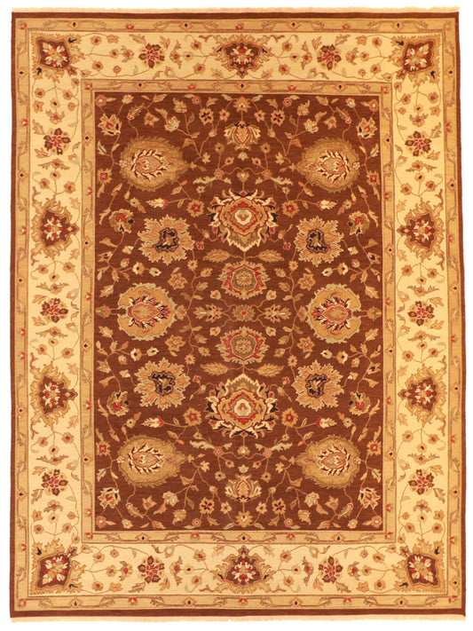 9x12 - Mahal Fine/Wool All Over Rectangle - Hand Knotted Rug