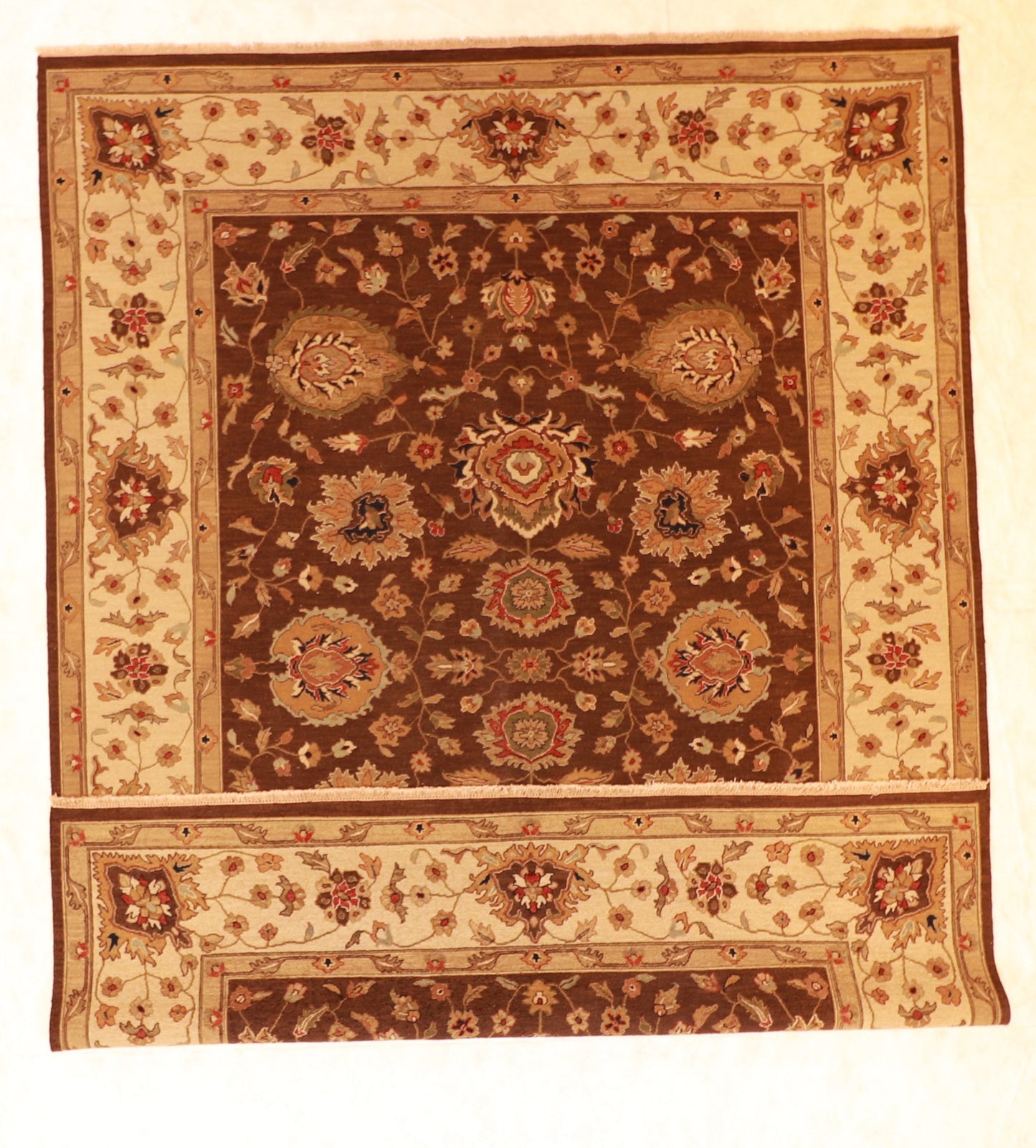 9x12 - Mahal Fine/Wool All Over Rectangle - Hand Knotted Rug