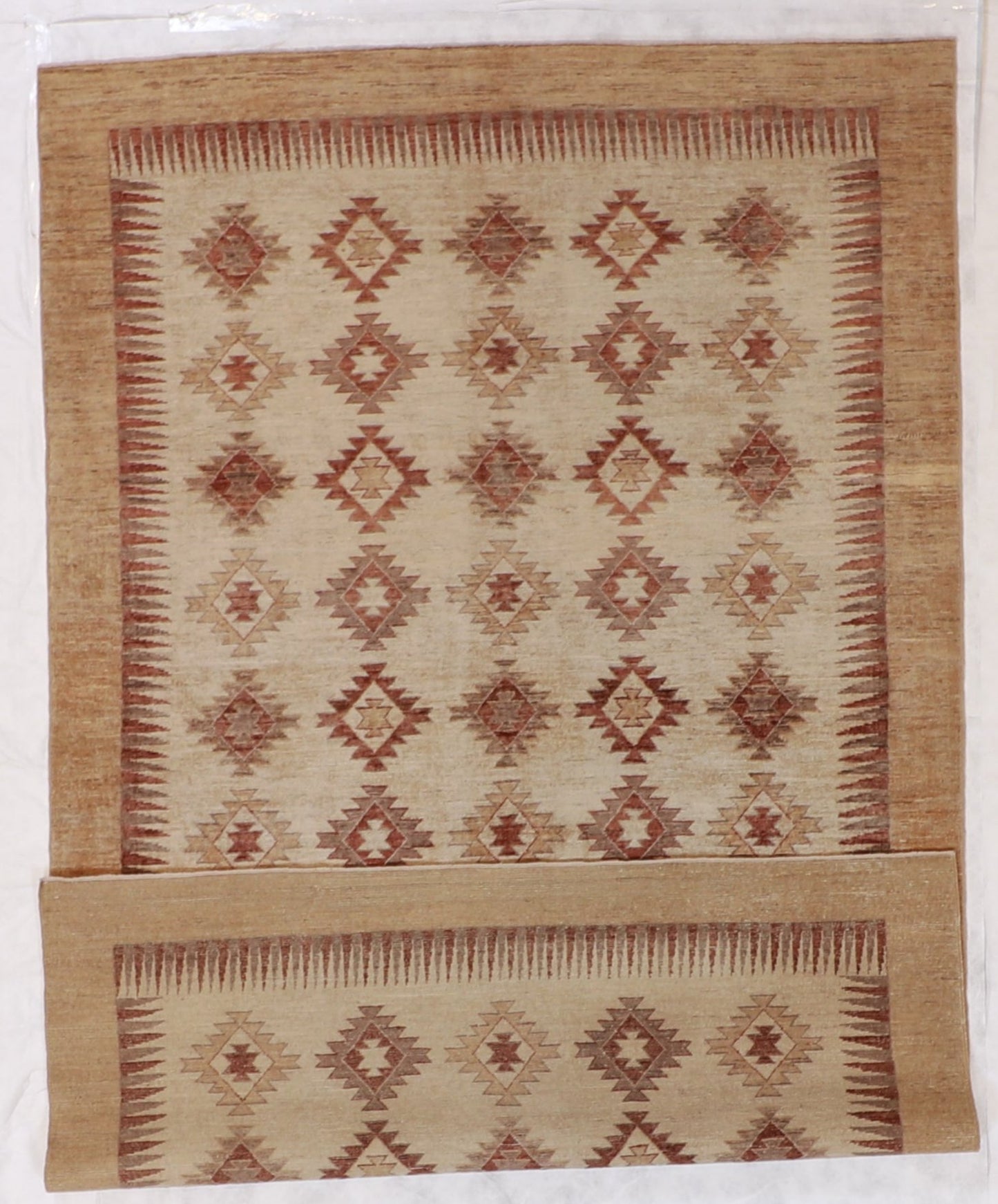 6x9 - Navajo Fine Wool All Over Rectangle - Hand Knotted Rug