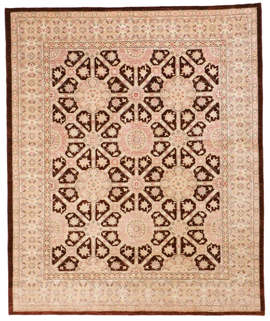 8x10 - Haj Jallie Wool All Over Rectangle - Hand Knotted Rug