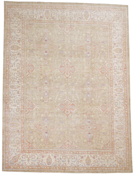 9x12 - Tabriz Fine/Wool All Over Rectangle - Hand Knotted Rug