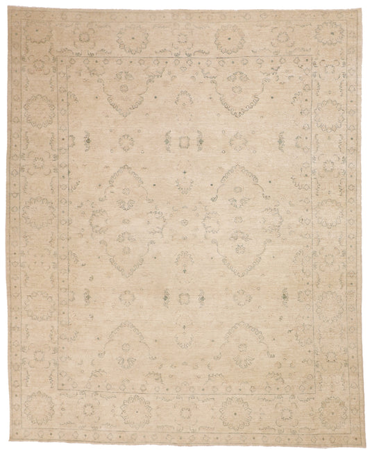 8x10 - Oushak Wool All Over Rectangle - Hand Knotted Rug