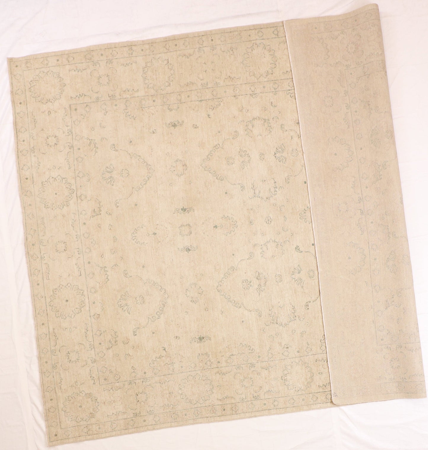 8x10 - Oushak Wool All Over Rectangle - Hand Knotted Rug