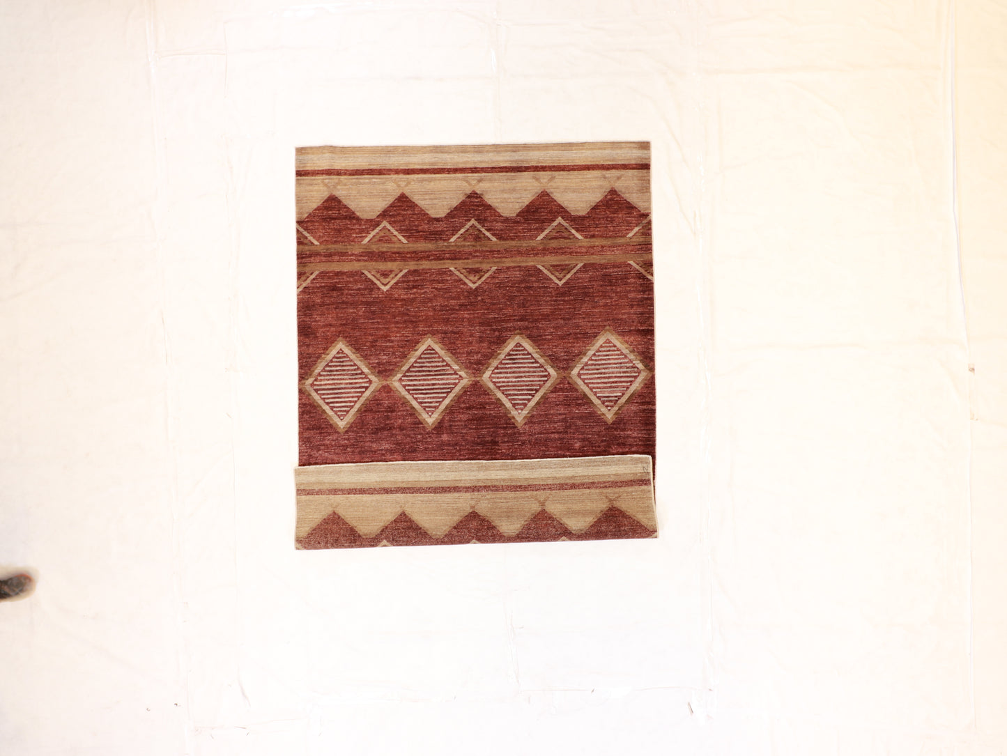 5x7 - Navajo Fine Wool All Over Rectangle - Hand Knotted Rug