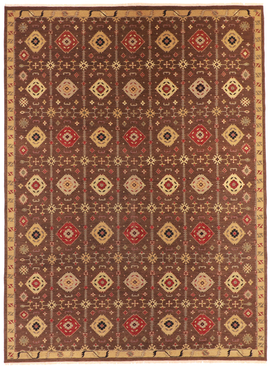 10x14 - Mountain Modern Fine Geometric Rectangle - Hand Knotted Rug