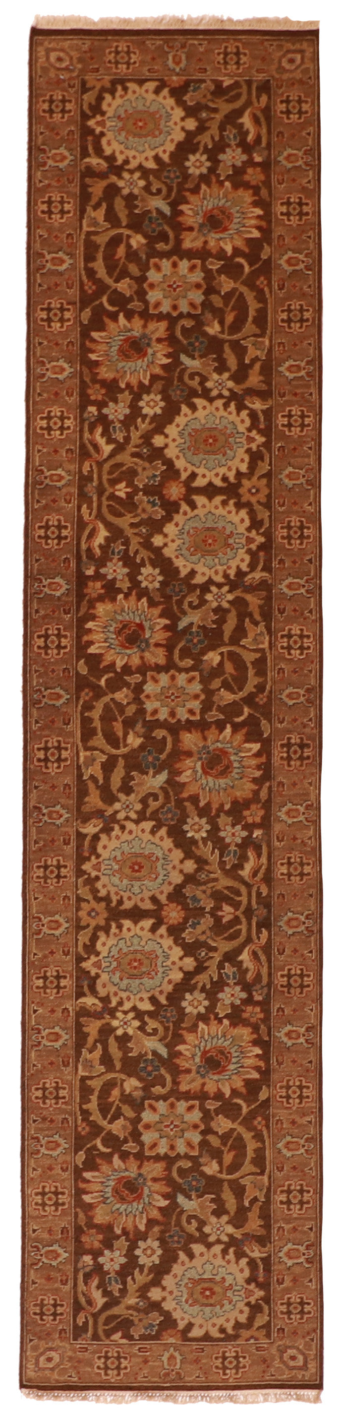 Runner - Mahal Fine/Wool All Over Rectangle - Hand Knotted Rug