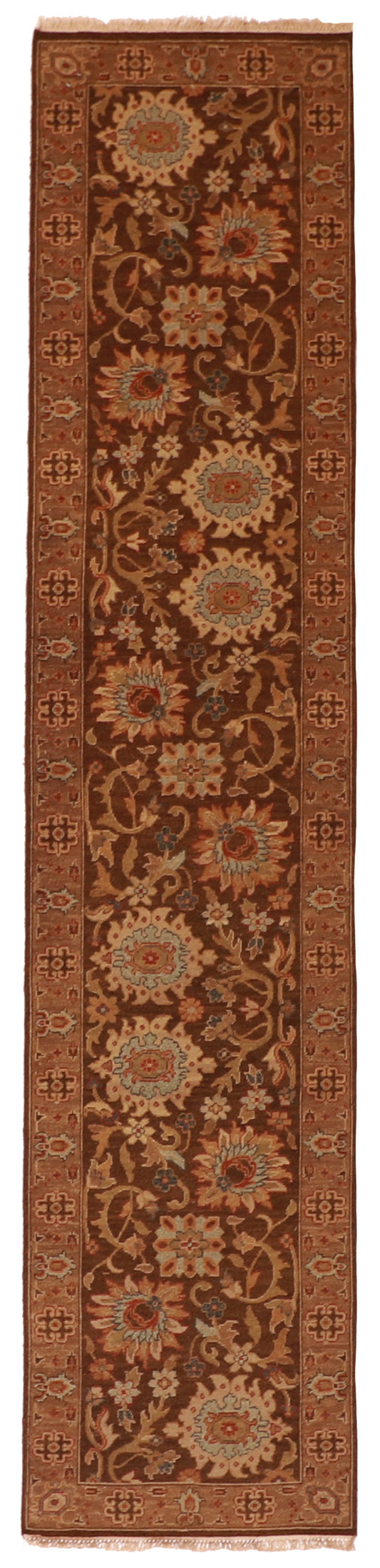 Runner - Mahal Fine/Wool All Over Rectangle - Hand Knotted Rug