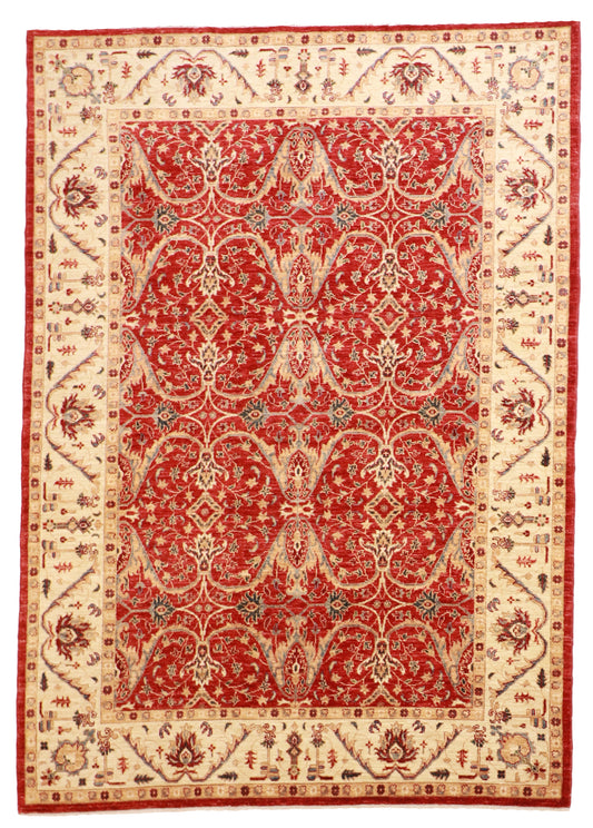 6x8 - Ziegler Fine/Wool All Over Rectangle - Hand Knotted Rug