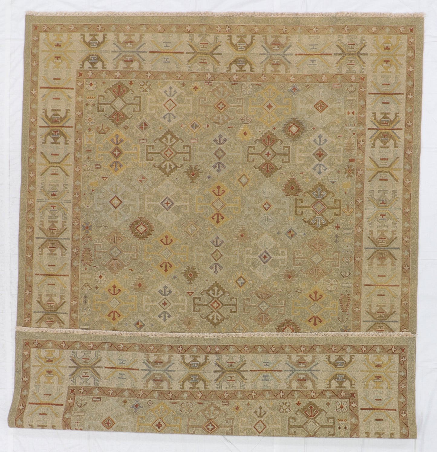 9x12 - Mahal Fine/Wool All Over Rectangle - Hand Knotted Rug