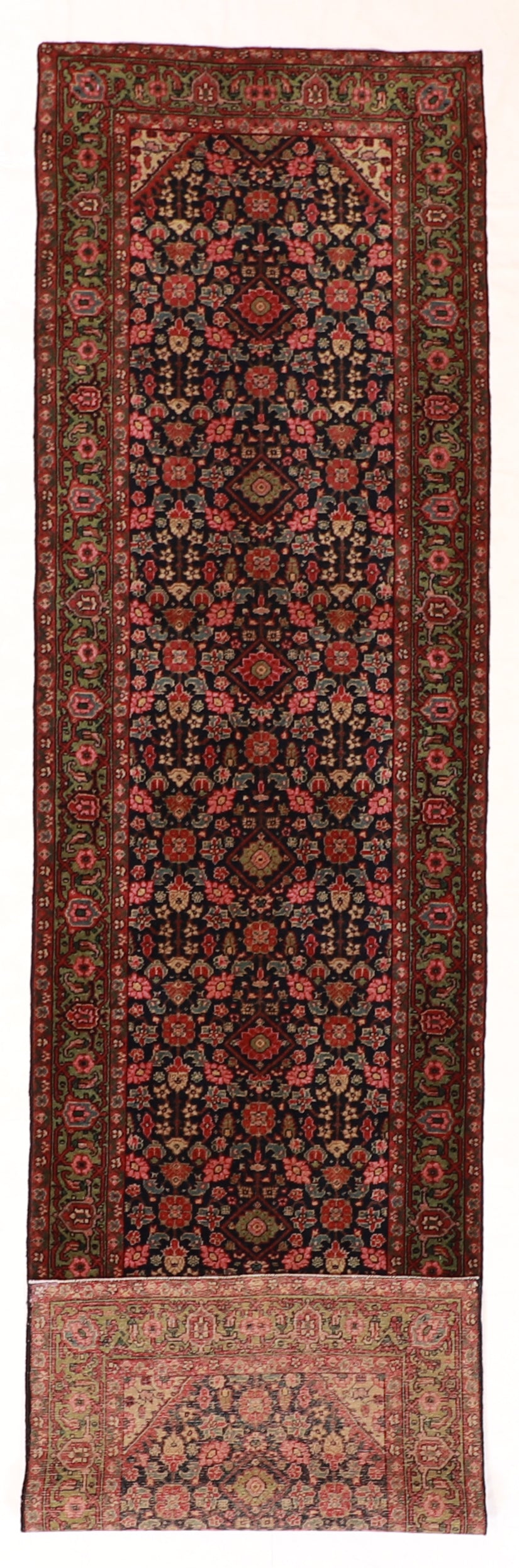 Runner - Malayer Antique/Wool All Over Rectangle - Hand Knotted Rug