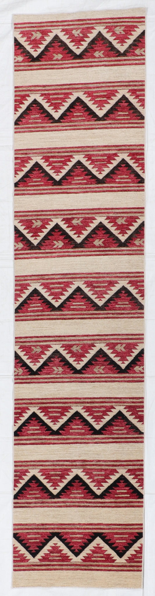 Runner - Navajo Fine Geometric Rectangle - Hand Knotted Rug