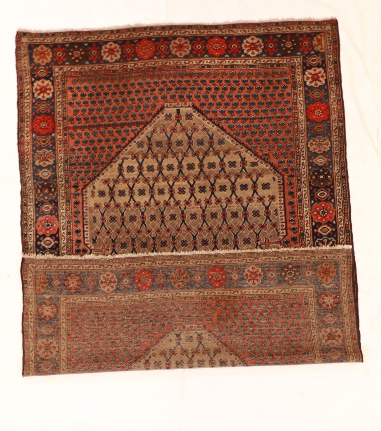 5x7 - Malayer Wool Geometric Rectangle - Hand Knotted Rug