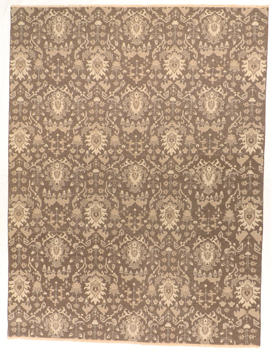 9x12 - Mahal Fine Wool All Over Rectangle - Hand Knotted Rug