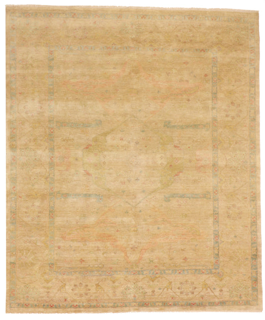 8x10 - Ziegler Fine/Wool Medallion Rectangle - Hand Knotted Rug