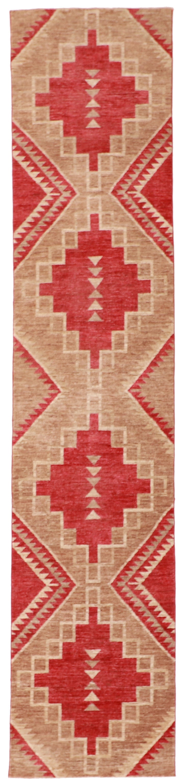 Runner - Navajo Fine Wool All Over Rectangle - Hand Knotted Rug