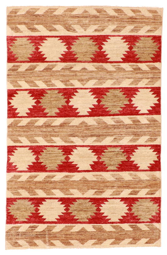 3x5 - Navajo Fine Wool All Over Rectangle - Hand Knotted Rug