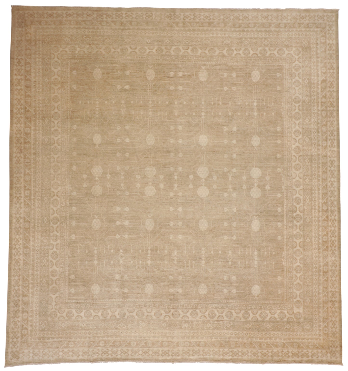 9x12 - Malayer Fine Wool All Over Rectangle - Hand Knotted Rug
