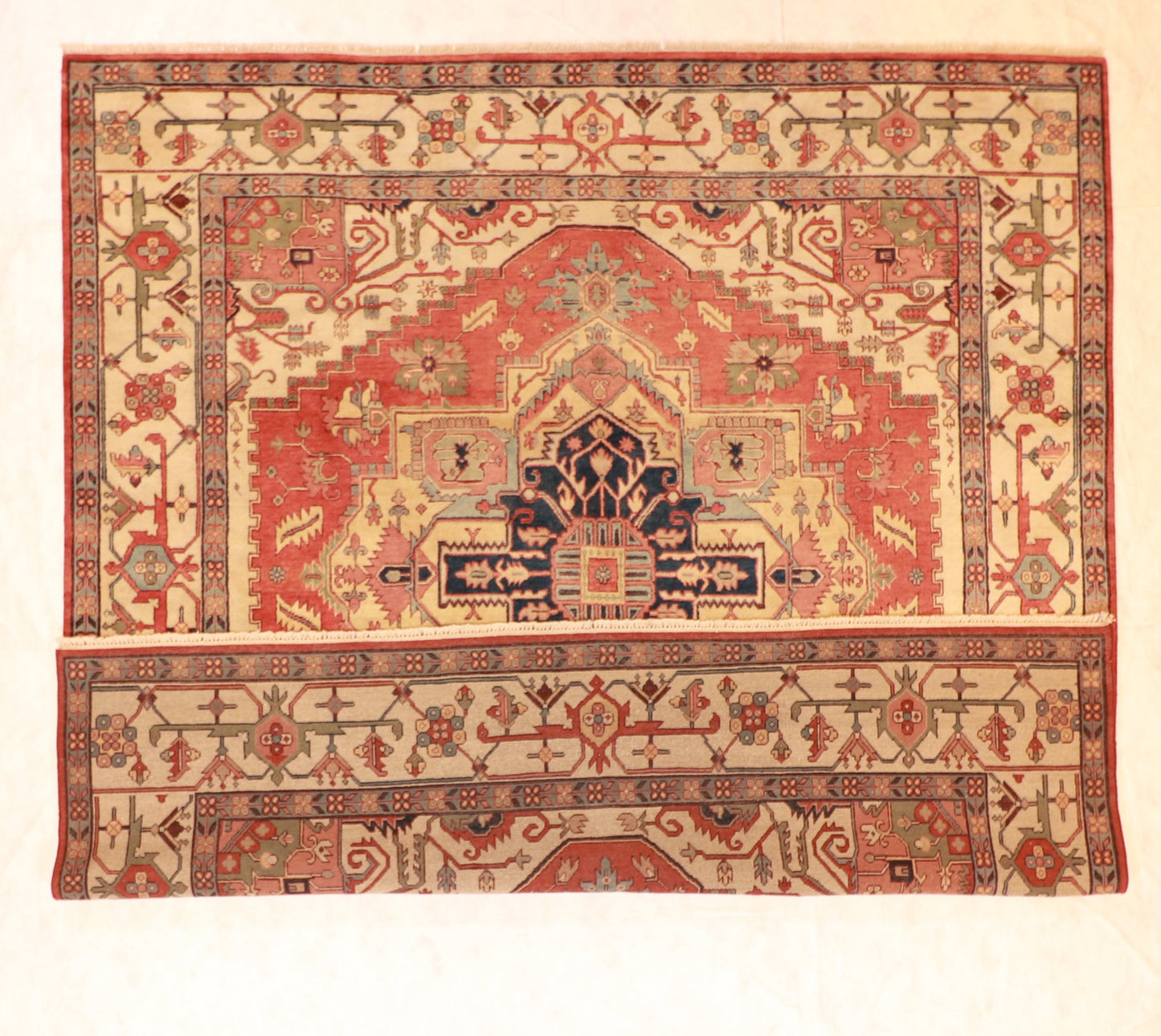 Square - Serapie Fine/Wool Medallion - Hand Knotted Rug