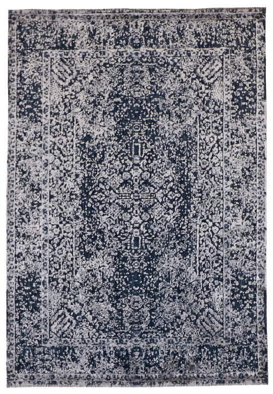 4x7 - Modern Fine/Silk All Over Rectangle - Hand Knotted Rug