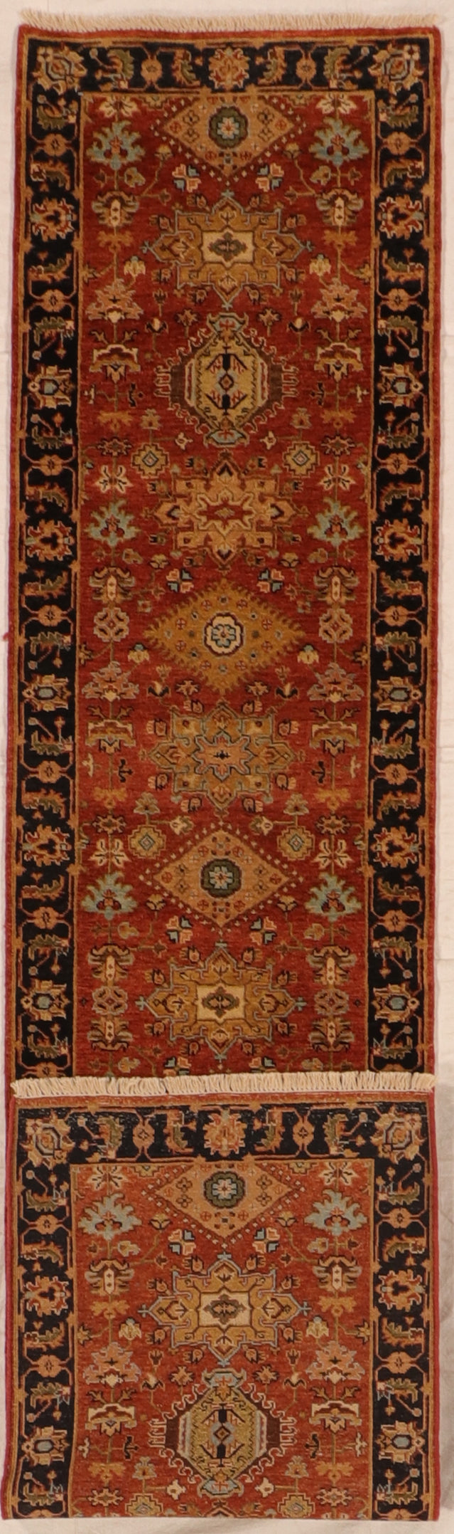 Runner - Karajeh Fine All Over Rectangle - Hand Knotted Rug