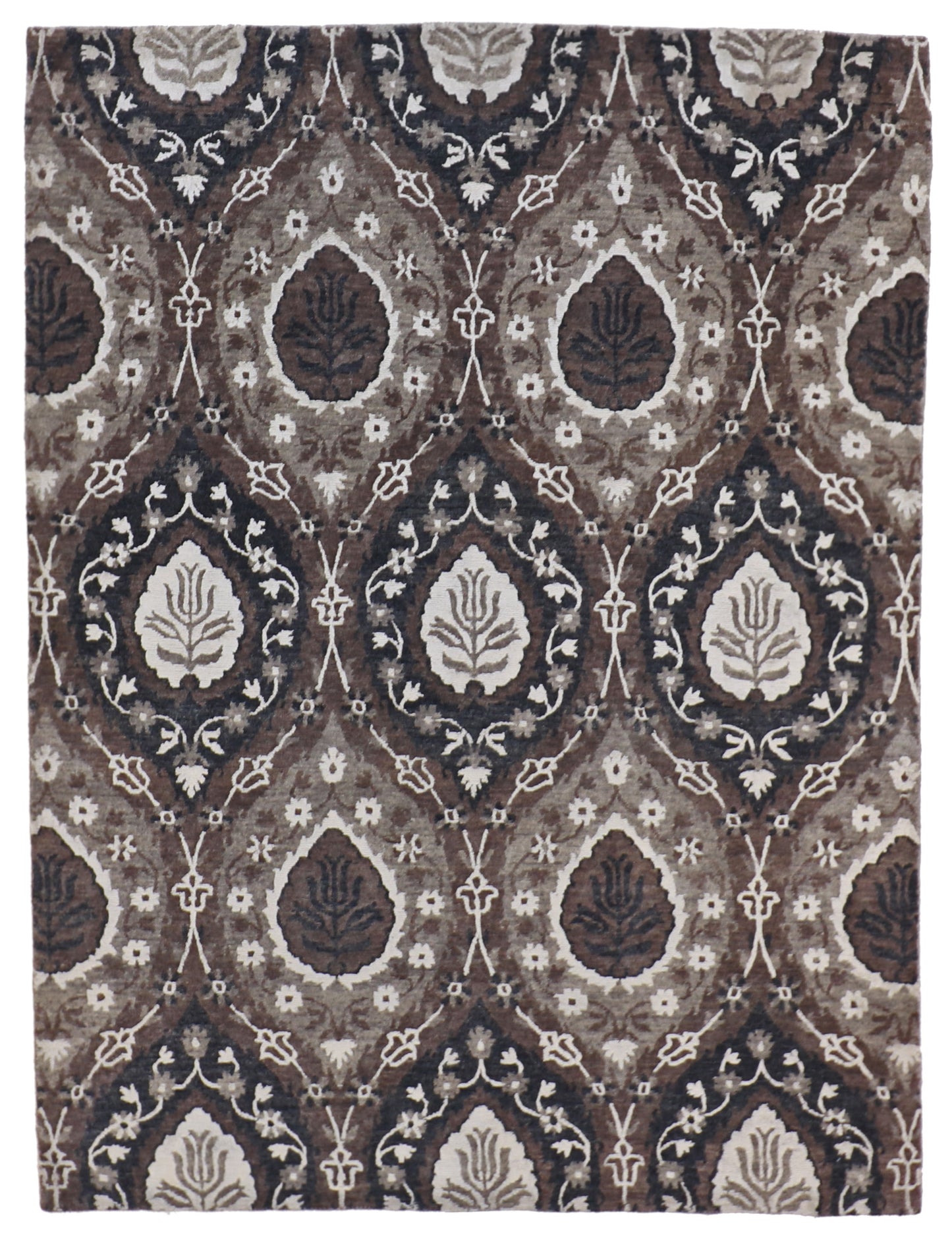 5x7 - Sultan Abad Wool All Over Rectangle - Hand Knotted Rug