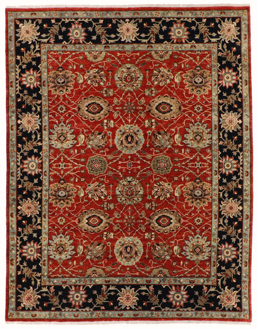 8x10 - Malayer Wool All Over Rectangle - Hand Knotted Rug