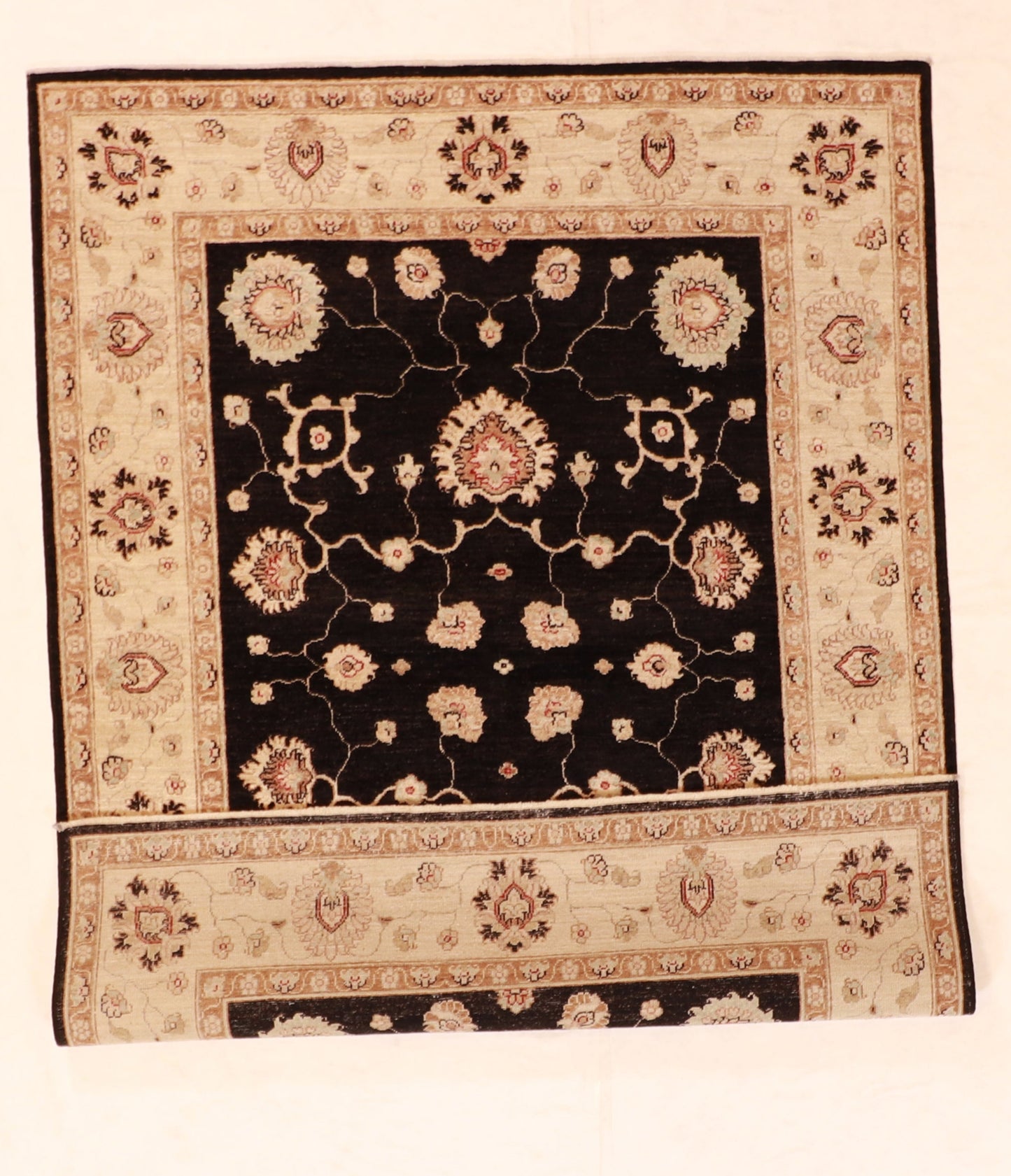 5x7 - Isfahan Wool All Over Rectangle - Hand Knotted Rug