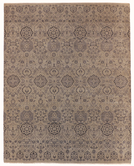 8x10 - Ziegler Fine/Wool All Over Rectangle - Hand Knotted Rug