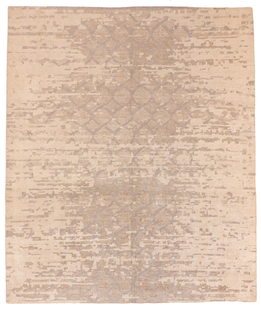 8x10 - Modern Fine All Over Rectangle - Hand Knotted Rug