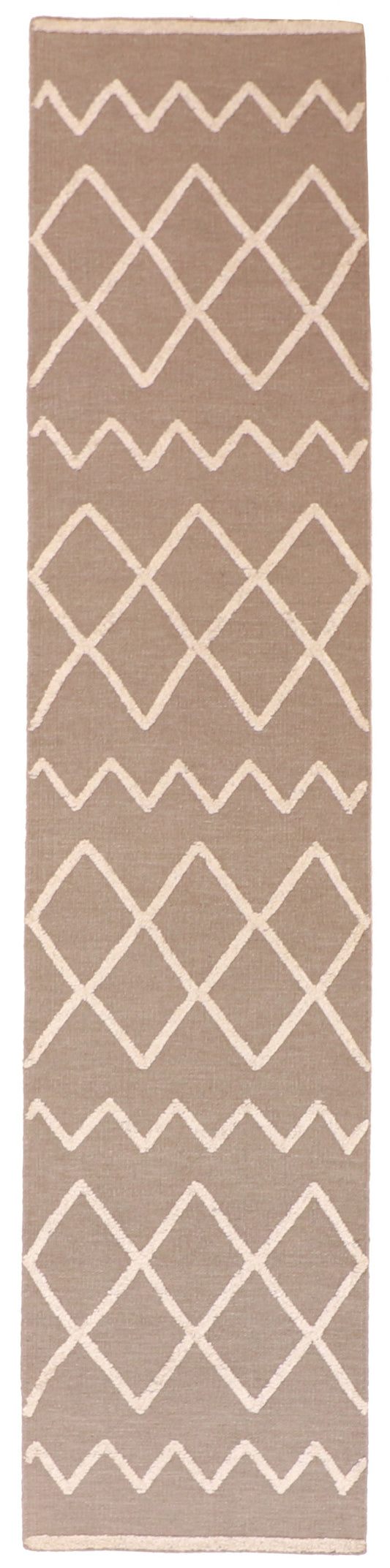 Runner - Kilim Modern Fine Wool All Over Rectangle - Hand Knotted Rug