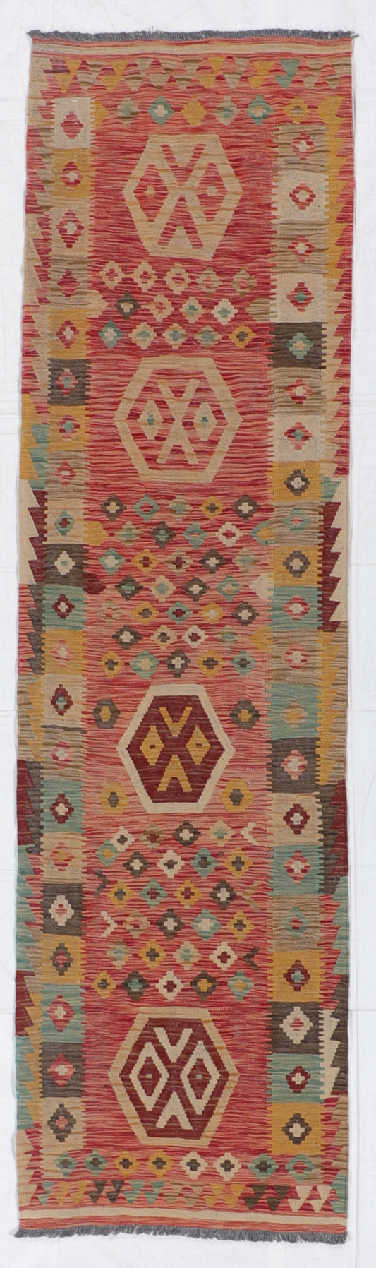 Runner - Kilim Fine/Wool All Over Rectangle - Hand Knotted Rug