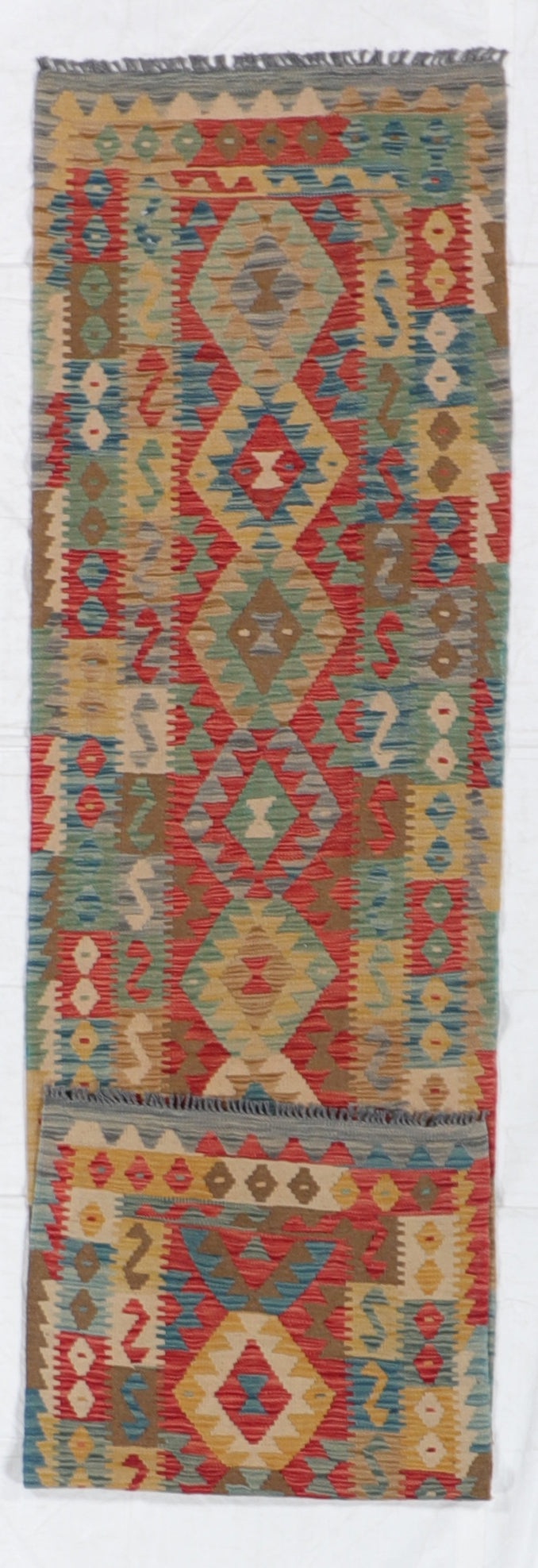 Runner - Kilim Fine/Wool All Over Rectangle - Hand Knotted Rug