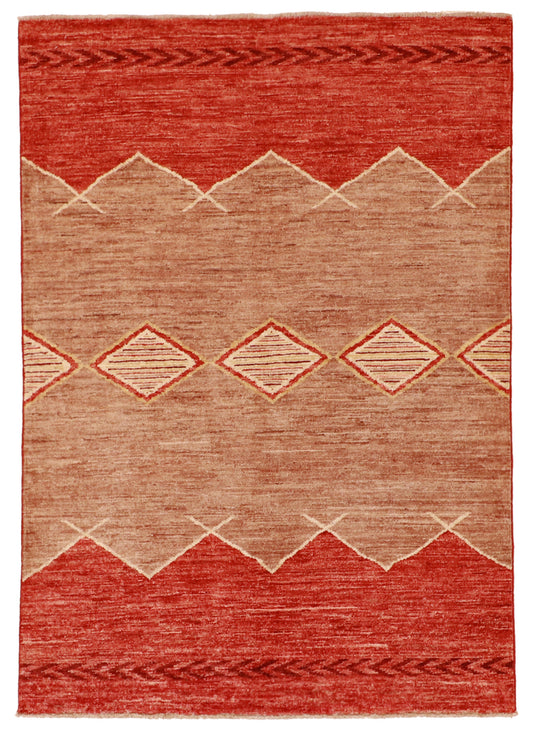 4x6 - Mountain  Modern Fine All Over Rectangle - Hand Knotted Rug