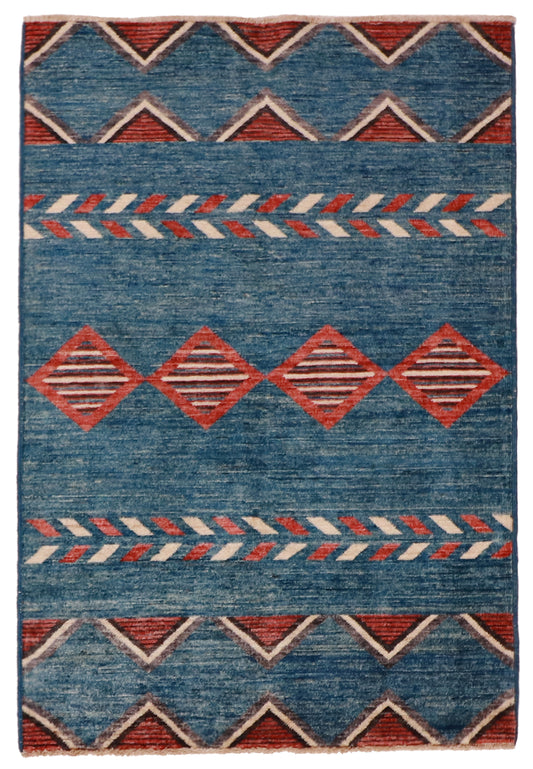 3x5 - Mountain Modern Fine/Wool All Over Rectangle - Hand Knotted Rug