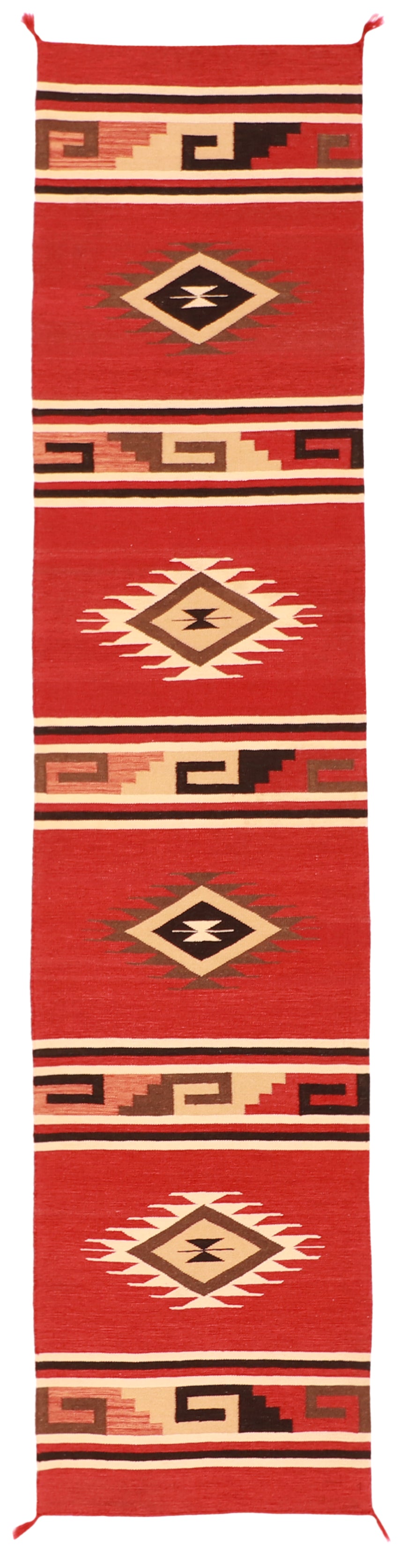 Runner - Navajo Fine Wool Geometric Rectangle - Hand Knotted Rug