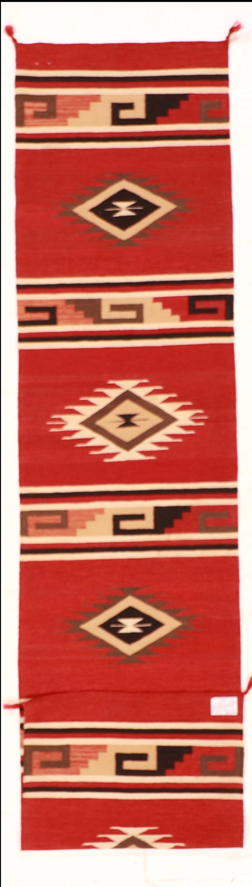 Runner - Navajo Fine Wool Geometric Rectangle - Hand Knotted Rug