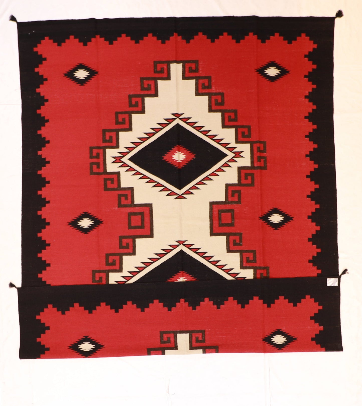 9x12 - Navajo Fine/Wool Geometric Rectangle - Hand Knotted Rug