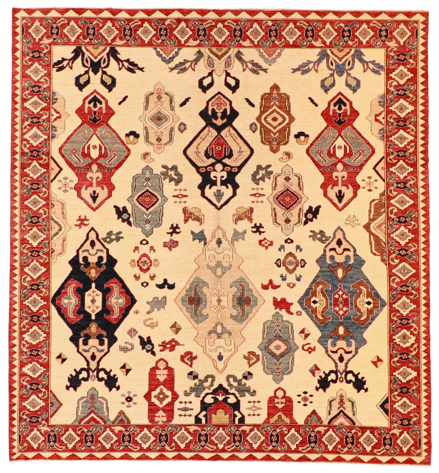 Square - Bakhtiarie Fine/Wool All Over - Hand Knotted Rug