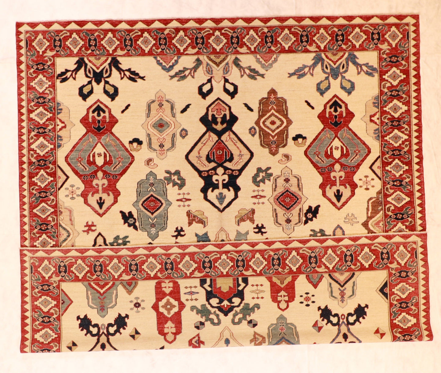 Square - Bakhtiarie Fine/Wool All Over - Hand Knotted Rug