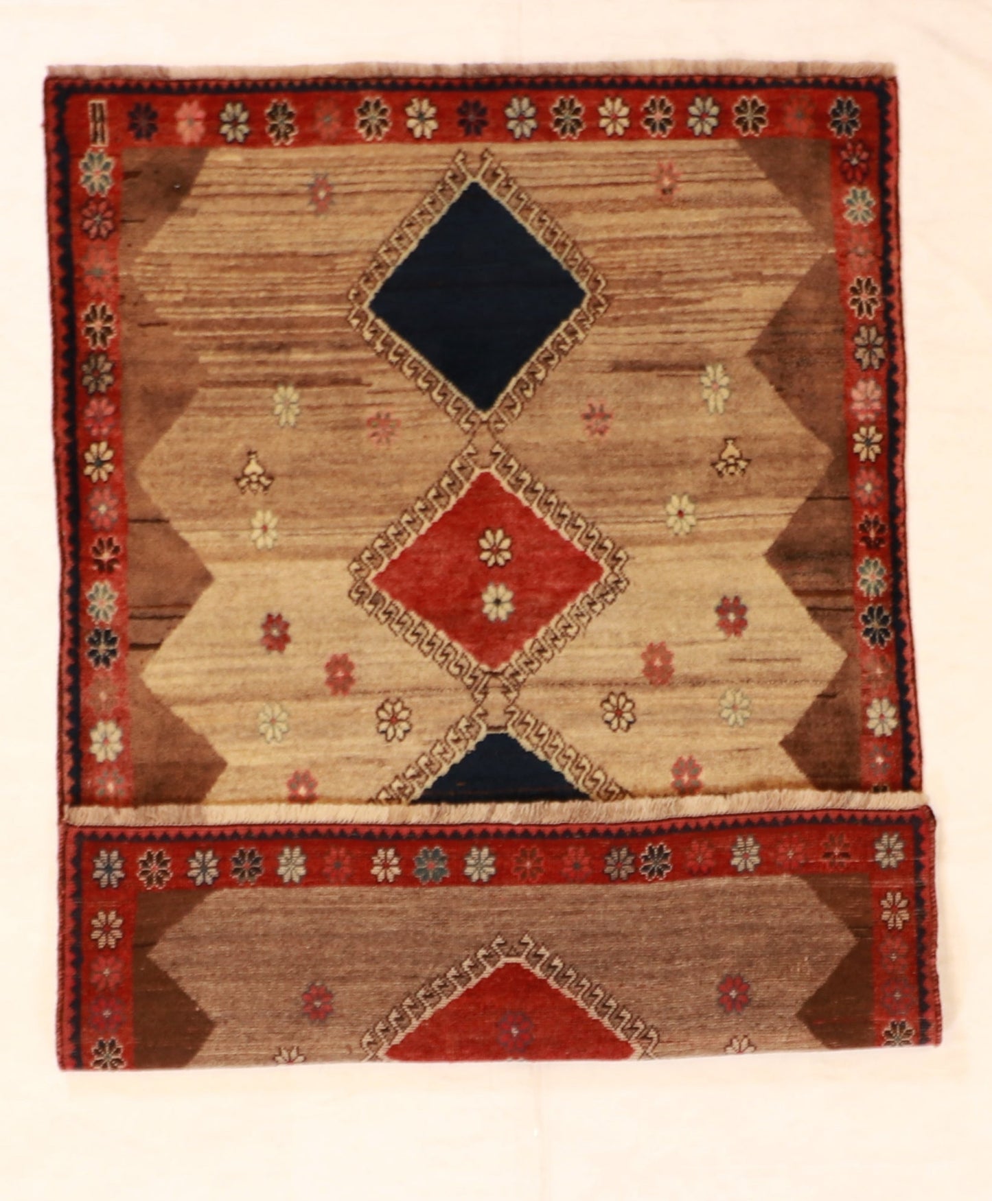 4x6 - Gabbeh Fine/Wool All Over Rectangl - Hand knotted Rug