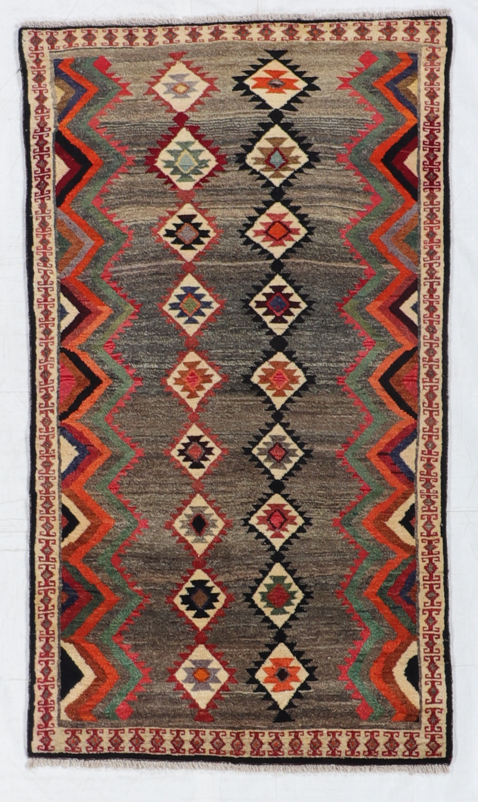 4x6 - Gabbeh Fine/Wool All Over Rectangl - Hand knotted Rug